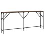 Mesa consola madera de ingeniería marrón roble 180x23x75 cm de , Mesas auxiliares - Ref: Foro24-837771, Precio: 59,24 €, Desc...