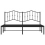 Estructura de cama con cabecero metal negro 160x200 cm de , Camas y somieres - Ref: Foro24-373792, Precio: 103,14 €, Descuent...