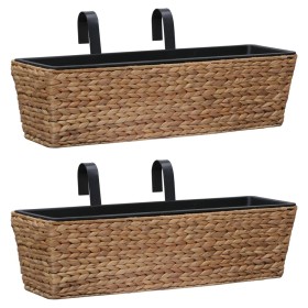 Conjunto de jardineras 2 unidades jacinto de agua de vidaXL, Maceteros y jardineras - Ref: Foro24-45577, Precio: 75,99 €, Des...