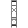 5-shelf black engineered wood bookcase 59x35x171 cm by , Bookcases and shelves - Ref: Foro24-837622, Price: 67,24 €, Discount: %