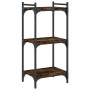 Bookcase with 3 shelves engineered wood smoked oak 40x30x86 cm by , Bookcases and shelves - Ref: Foro24-837629, Price: 34,33 ...