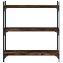 Bookcase with 3 shelves engineered wood smoked oak 80x30x86 cm by , Bookcases and shelves - Ref: Foro24-837669, Price: 45,27 ...