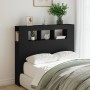 Headboard with LED black engineered wood 120x18.5x103.5 cm by , Headboards and footboards - Ref: Foro24-837338, Price: 81,30 ...