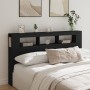 Headboard with LED black engineered wood 180x18.5x103.5 cm by , Headboards and footboards - Ref: Foro24-837359, Price: 104,99...