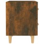 Mesita de noche color roble ahumado 40x35x47,5 cm de vidaXL, Mesitas de noche - Ref: Foro24-817285, Precio: 34,81 €, Descuent...