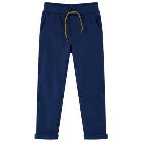 Children's pants with navy blue drawstring 128 by , kids pants - Ref: Foro24-12987, Price: 10,99 €, Discount: %