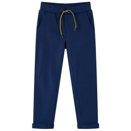 Pantalones infantiles con cordón azul marino 128 de , Pantalones de niños - Ref: Foro24-12987, Precio: 10,97 €, Descuento: %