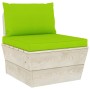 Gartenpalette Sofa 3 Plätze mit Kissen aus Fichtenholz von vidaXL, Gartensets - Ref: Foro24-3063407, Preis: 235,99 €, Rabatt: %