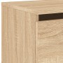 Wall bedside tables with LED lights 2 units Sonoma Oak by , Nightstands - Ref: Foro24-836831, Price: 83,11 €, Discount: %