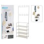 Storage solutions Coat rack with 4 shelves white 60x26x155 cm by , Dresser Organizers and Bar Hangers - Ref: Foro24-447485, P...