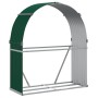 Leñero de acero galvanizado verde 120x45x140 cm de , Bolsas y soportes de leña - Ref: Foro24-364541, Precio: 52,65 €, Descuen...