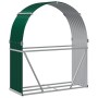 Leñero de acero galvanizado verde 120x45x140 cm de , Bolsas y soportes de leña - Ref: Foro24-364541, Precio: 52,65 €, Descuen...