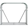 Green galvanized steel log holder 120x45x100 cm by , Firewood bags and holders - Ref: Foro24-364543, Price: 49,23 €, Discount: %