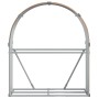 Leñero de acero galvanizado marrón claro 120x45x140 cm de , Bolsas y soportes de leña - Ref: Foro24-364581, Precio: 51,84 €, ...