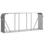 Leñero de acero galvanizado gris claro 234x45x100 cm de , Bolsas y soportes de leña - Ref: Foro24-364555, Precio: 60,40 €, De...