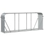 Leñero de acero galvanizado gris claro 234x45x100 cm de , Bolsas y soportes de leña - Ref: Foro24-364555, Precio: 60,40 €, De...