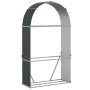 Anthracite gray galvanized steel log holder 120x45x210 cm by , Firewood bags and holders - Ref: Foro24-364562, Price: 61,76 €...