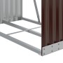 Brown galvanized steel log holder 80x45x120 cm by , Firewood bags and holders - Ref: Foro24-364569, Price: 55,43 €, Discount: %