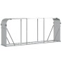 Leñero de acero galvanizado plateado 234x45x100 cm de , Bolsas y soportes de leña - Ref: Foro24-364595, Precio: 59,33 €, Desc...