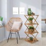 Home&Styling Estantería plegable de 4 niveles de bambú de , Librerías y estanterías - Ref: Foro24-447470, Precio: 46,32 €, De...