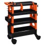 FX-Tools 4 Tier Black and Orange Tool Cart by , Cargo forklifts - Ref: Foro24-447439, Price: 65,49 €, Discount: %