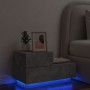 Mesita de noche con luces LED gris hormigón 70x36x40,5 cm de , Mesitas de noche - Ref: Foro24-836780, Precio: 71,11 €, Descue...