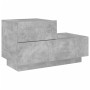 Concrete gray bedside table with LED lights 70x36x40.5 cm by , Nightstands - Ref: Foro24-836780, Price: 71,11 €, Discount: %