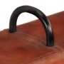 Brown genuine leather gym bench 110 cm by , Banks - Ref: Foro24-356379, Price: 144,66 €, Discount: %