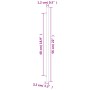 Schrankgriffe 5 Stück silberfarbener Edelstahl 480 mm von , Schrankknöpfe und Griffe - Ref: Foro24-155355, Preis: 15,65 €, Ra...