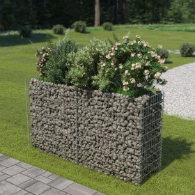 Arriate de gaviones de acero 180x50x100 cm de vidaXL, Maceteros y jardineras - Ref: Foro24-143558, Precio: 111,99 €, Descuent...