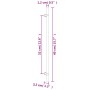 Schrankgriffe 5 Stück schwarzer Edelstahl 320 mm von , Schrankknöpfe und Griffe - Ref: Foro24-155426, Preis: 24,24 €, Rabatt: %