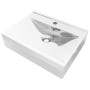 Silver ceramic sink with overflow 60x46x16 cm by vidaXL, Sinks - Ref: Foro24-143502, Price: 85,40 €, Discount: %