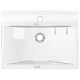 Silver ceramic sink with overflow 60x46x16 cm by vidaXL, Sinks - Ref: Foro24-143502, Price: 85,40 €, Discount: %