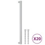 Cabinet handles 20 pcs silver stainless steel 320 mm by , Cabinet knobs and handles - Ref: Foro24-3203641, Price: 56,77 €, Di...