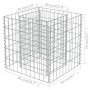 Steel gabion bed 50x50x50 cm by vidaXL, Pots and planters - Ref: Foro24-143570, Price: 38,26 €, Discount: %