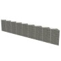 Steel gabion wall 630x30x100 cm by vidaXL, fence panels - Ref: Foro24-143573, Price: 260,36 €, Discount: %