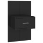 Mesita de noche de pared negra de vidaXL, Mesitas de noche - Ref: Foro24-810973, Precio: 32,36 €, Descuento: %