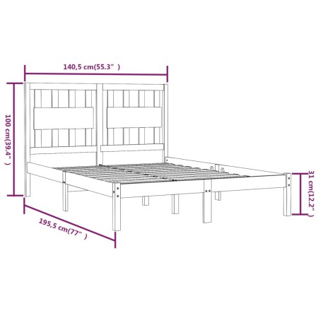 Hochbett für Kinder mit Tunnel aus rosa Kiefernholz 80x200 cm von , Betten und Lattenroste - Ref: Foro24-3206984, Preis: 182,...