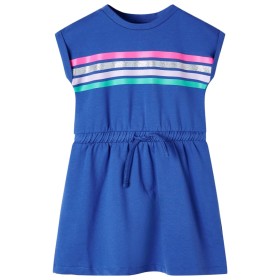 Vestido infantil con cordón azul cobalto 128 de , Vestidos de niños - Ref: Foro24-11122, Precio: 14,99 €, Descuento: %