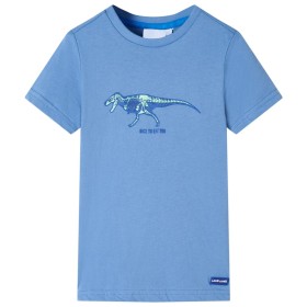 Medium blue children's t-shirt size 128 by , Kids T-shirts - Ref: Foro24-11742, Price: 9,99 €, Discount: %