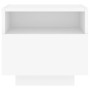 Bedside table with white LED lights 40x39x37 cm by , Nightstands - Ref: Foro24-836798, Price: 55,22 €, Discount: %