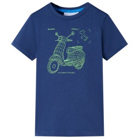 Camiseta infantil azul oscuro 140 de , Camisetas para niños - Ref: Foro24-11658, Precio: 7,99 €, Descuento: %