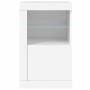 Auxiliary cabinets LED lights 2 pcs engineered wood white by , Lockers and storage cabinets - Ref: Foro24-836631, Price: 121,...