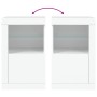 Auxiliary cabinets LED lights 2 pcs engineered wood white by , Lockers and storage cabinets - Ref: Foro24-836631, Price: 121,...