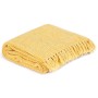 Manta de algodón amarillo mostaza 160x210 cm de vidaXL, Mantas - Ref: Foro24-133762, Precio: 37,22 €, Descuento: %