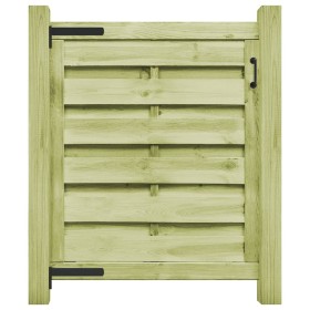 Puerta de jardín madera de pino impregnada verde 100x100 cm de vidaXL, Puertas de jardín - Ref: Foro24-45309, Precio: 56,99 €...