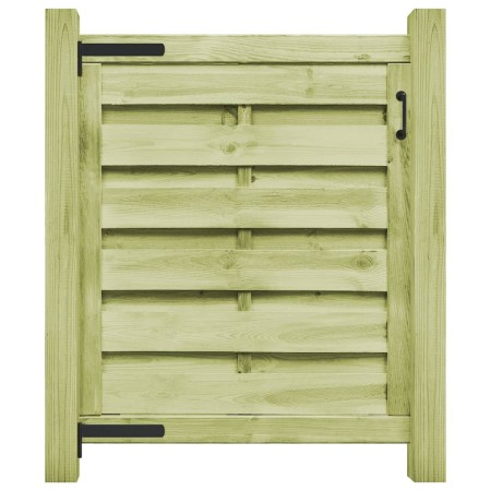 Puerta de jardín madera de pino impregnada verde 100x100 cm de vidaXL, Puertas de jardín - Ref: Foro24-45309, Precio: 56,99 €...