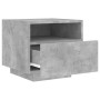 Bedside tables with LED lights 2 pcs concrete gray 40x39x37 cm by , Nightstands - Ref: Foro24-836805, Price: 88,37 €, Discoun...