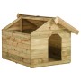 Garden dog house open roof impregnated pine wood by vidaXL, Dog kennels - Ref: Foro24-45151, Price: 216,31 €, Discount: %