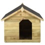 Garden dog house open roof impregnated pine wood by vidaXL, Dog kennels - Ref: Foro24-45151, Price: 216,31 €, Discount: %